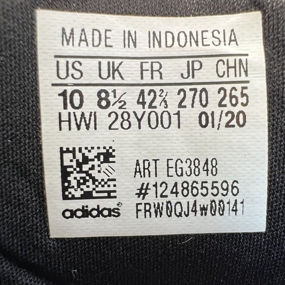 adidas Women's Cloudfoam Pure Running Shoe Black/Grey/Grey Size 10 - Picture 9 of 9